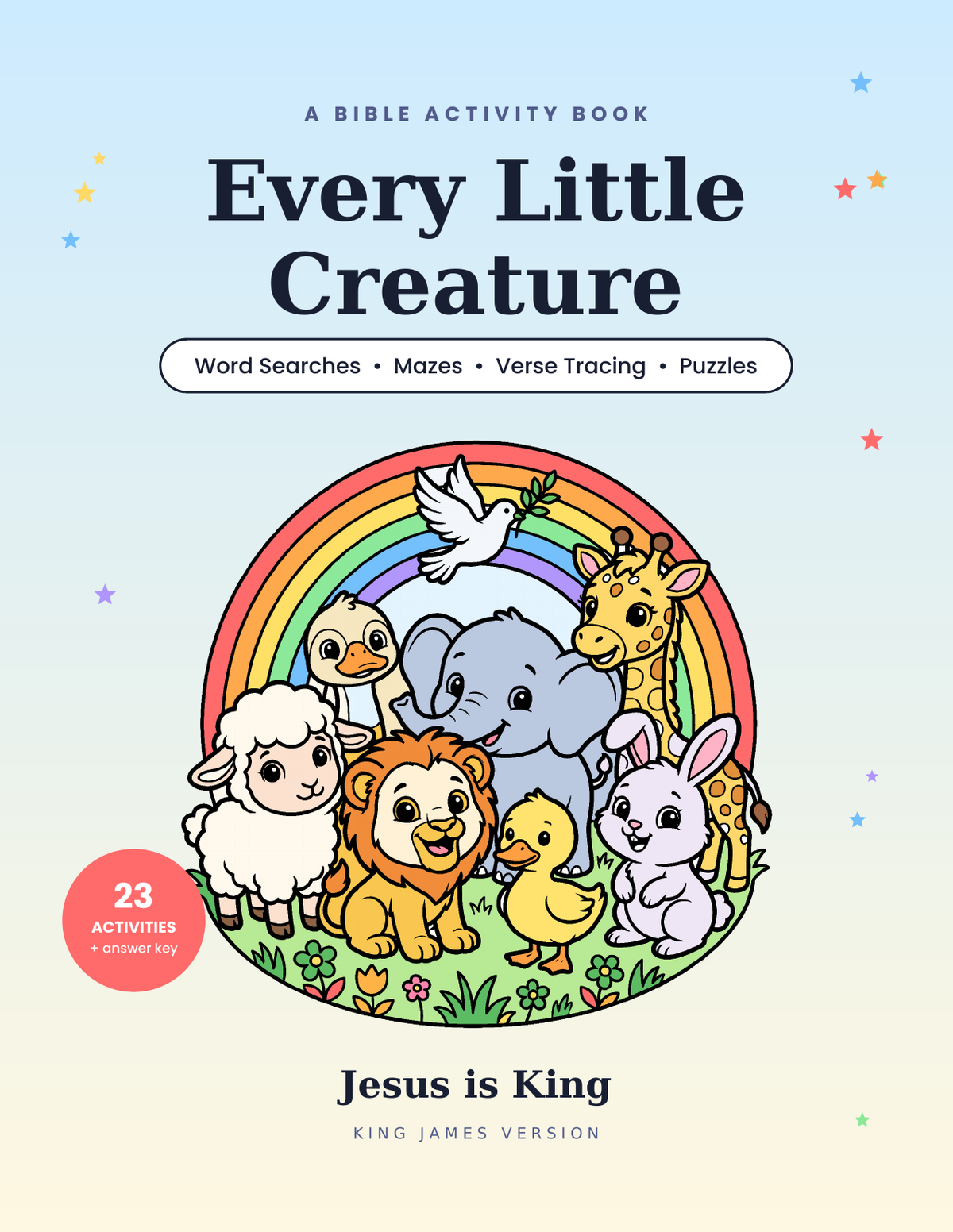 Every Little Creature Kids Bible Activity Book cover