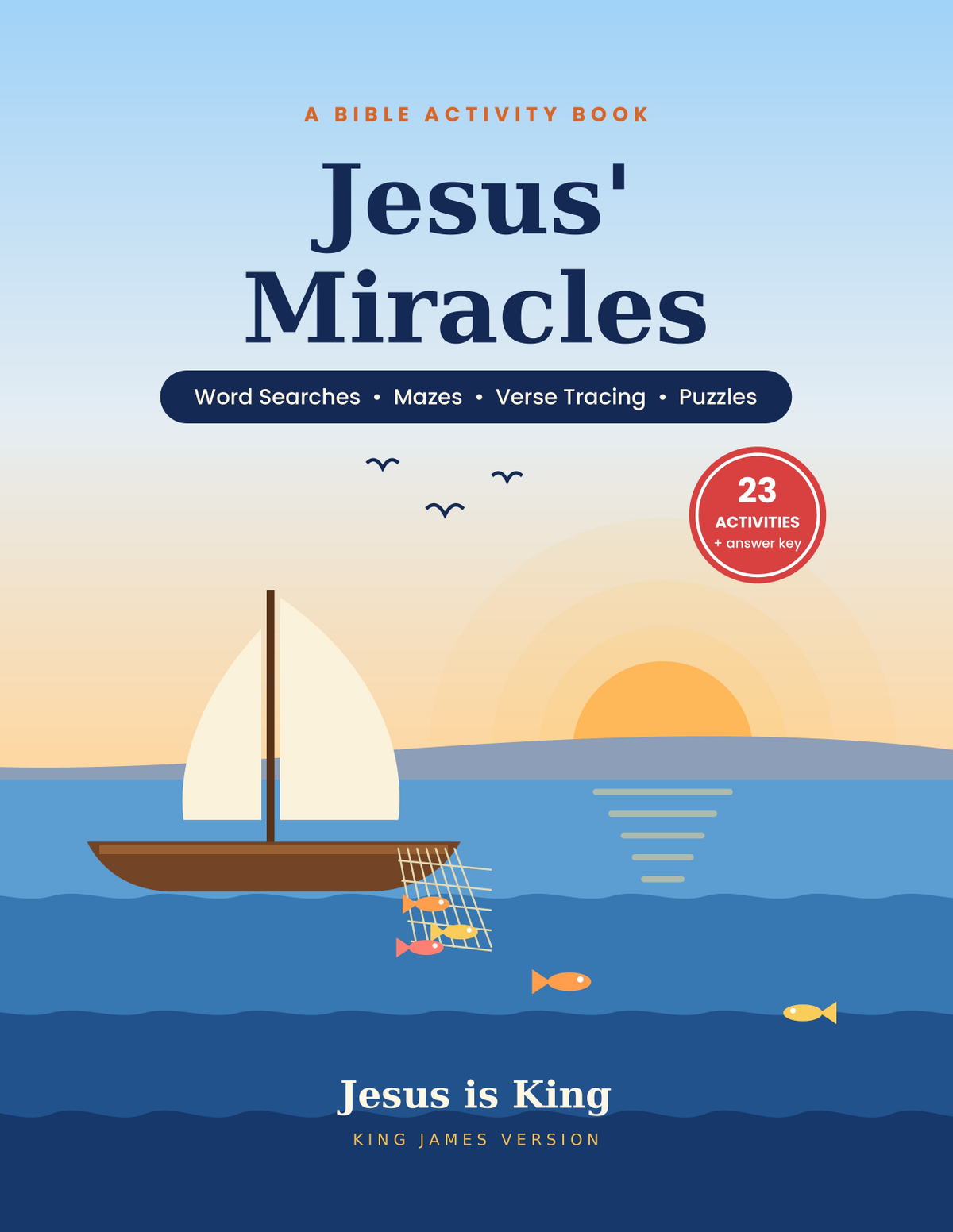 Jesus' Miracles Kids Bible Activity Book cover