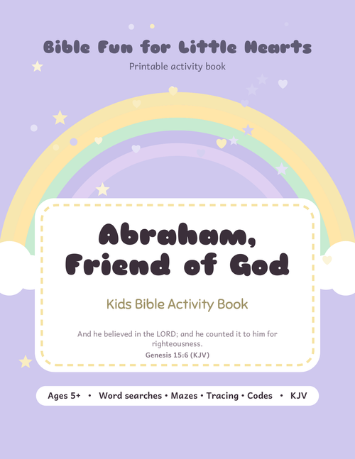 Abraham Kids Bible Activity Book cover