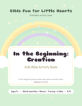Creation Kids Bible Activity Book cover
