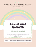 David and Goliath Kids Bible Activity Book cover