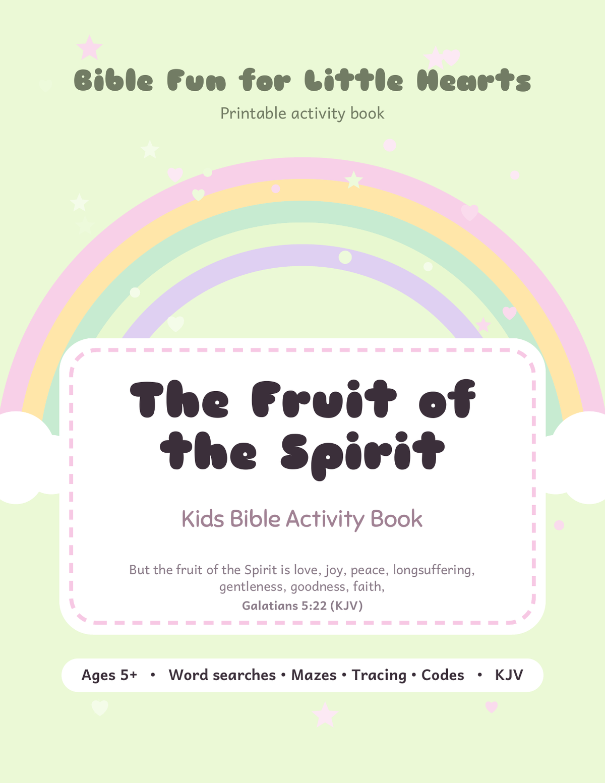 Fruit of the Spirit Kids Bible Activity Book cover