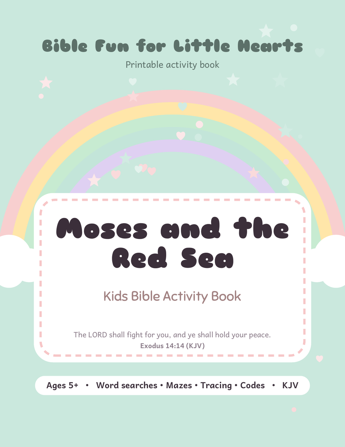 Moses and the Red Sea Kids Bible Activity Book cover