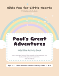 Paul's Great Adventures Kids Bible Activity Book cover