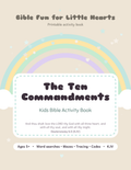 The Ten Commandments Kids Bible Activity Book cover